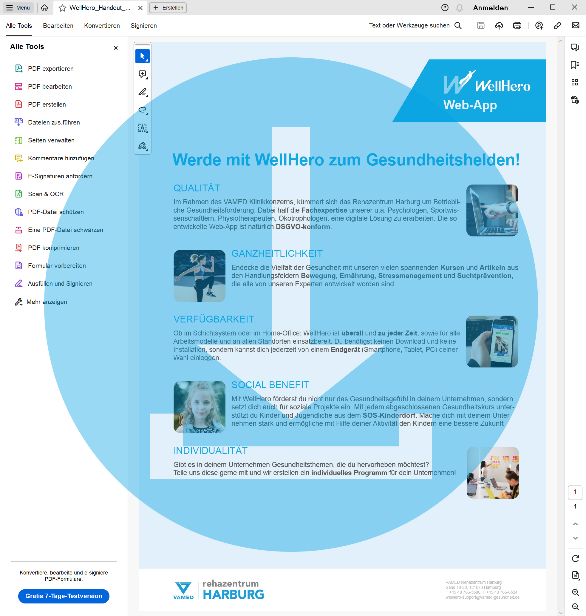 Ein Handout zur WellHero App steht Ihnen hier zum kostenlosen Download (als PDF) bereit.