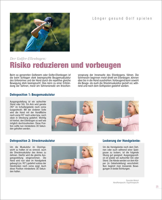 Der Golfer-Ellenbogen: Risiko reduzieren und vorbeugen