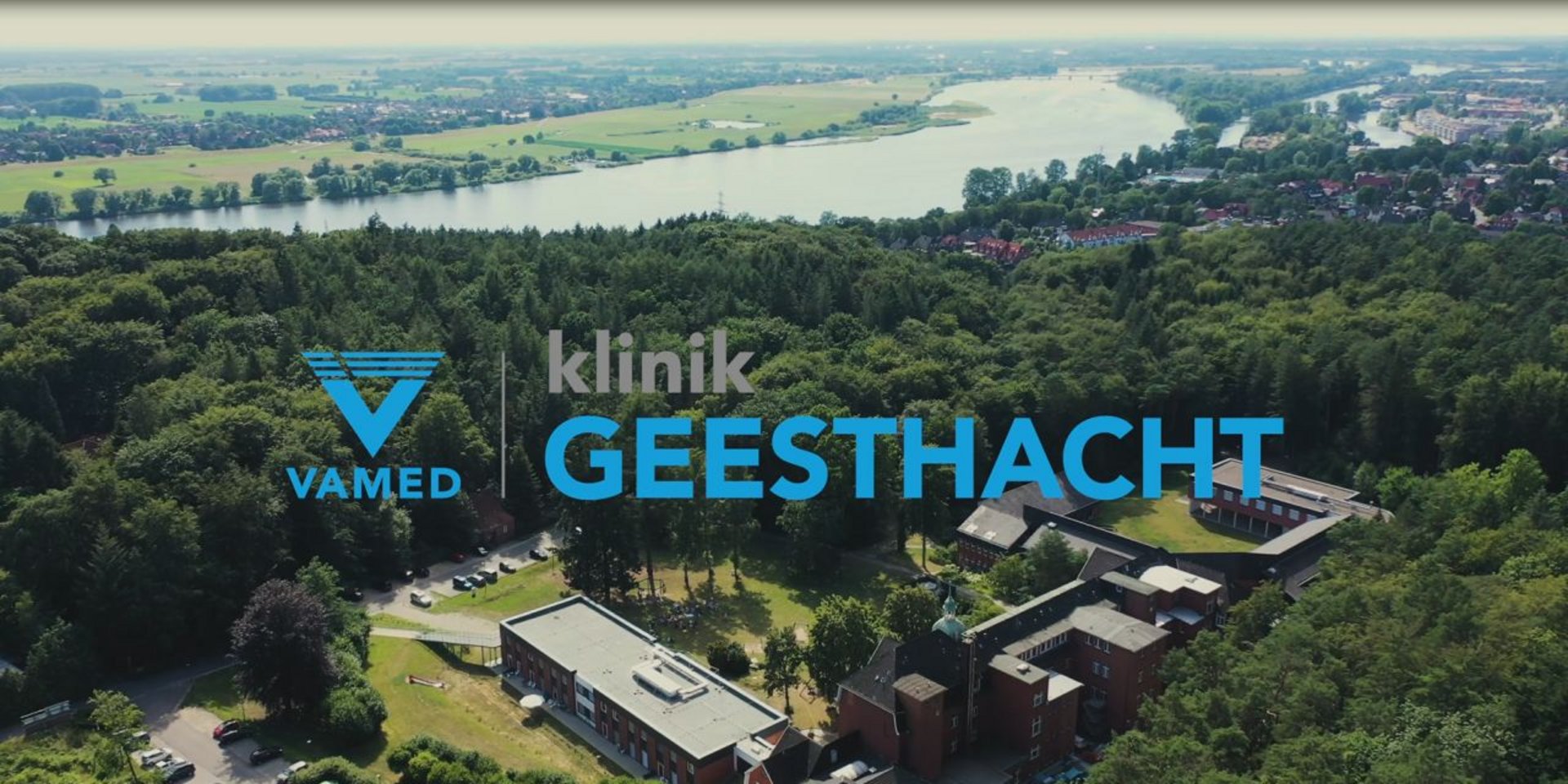Jetzt anschauen: Video mit Luftaufnahmen der VAMED Klinik Geesthacht