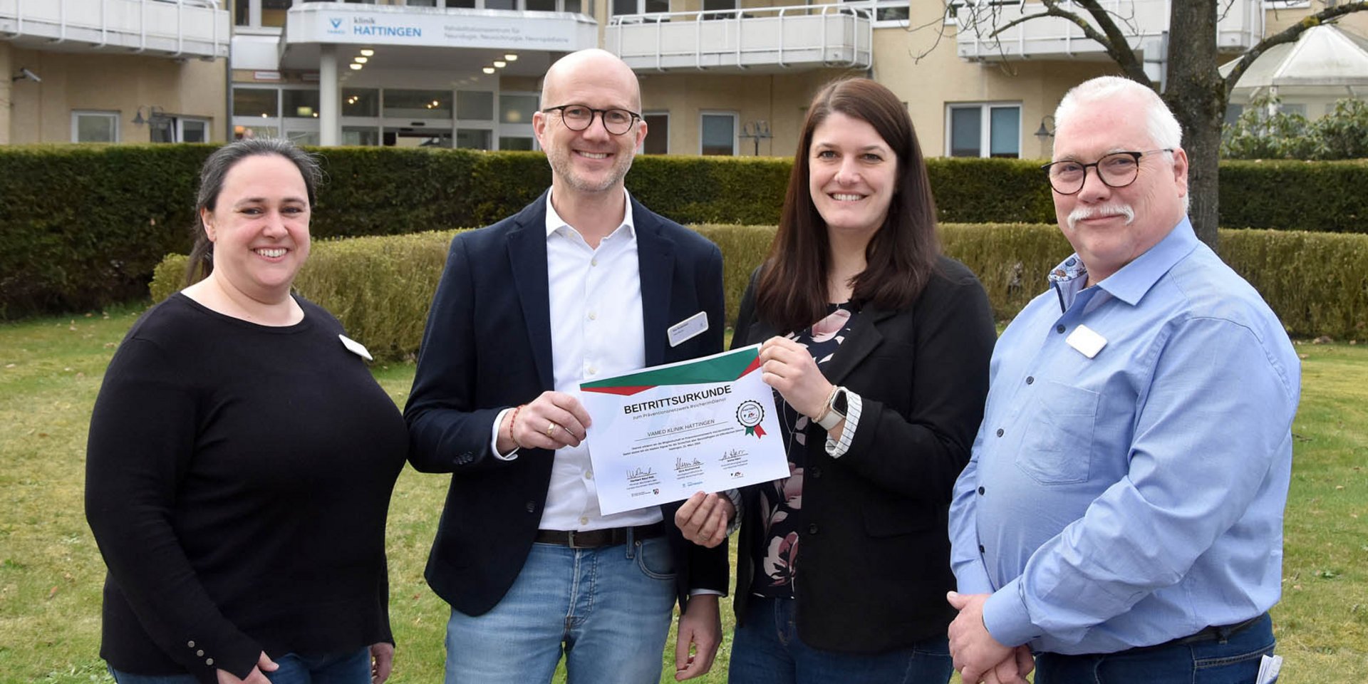 Die VAMED Klinik Hattingen tritt dem Präventionsnetzwerk #sicherimDienst bei