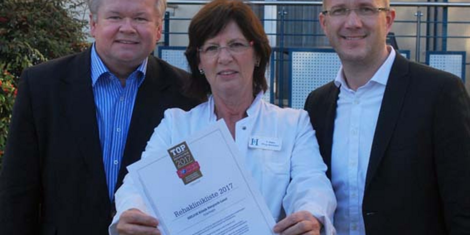 HELIOS Klinik Bergisch-Land gehört zu Deutschlands besten Rehakliniken