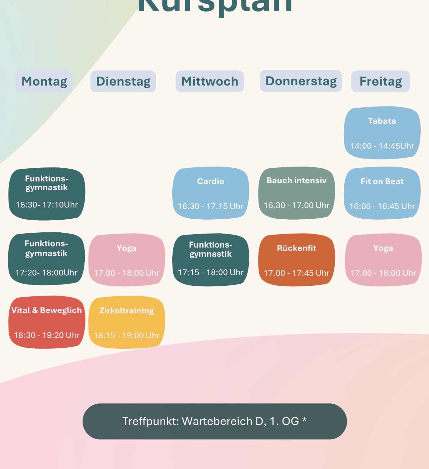 Wochenplan Hildehseim