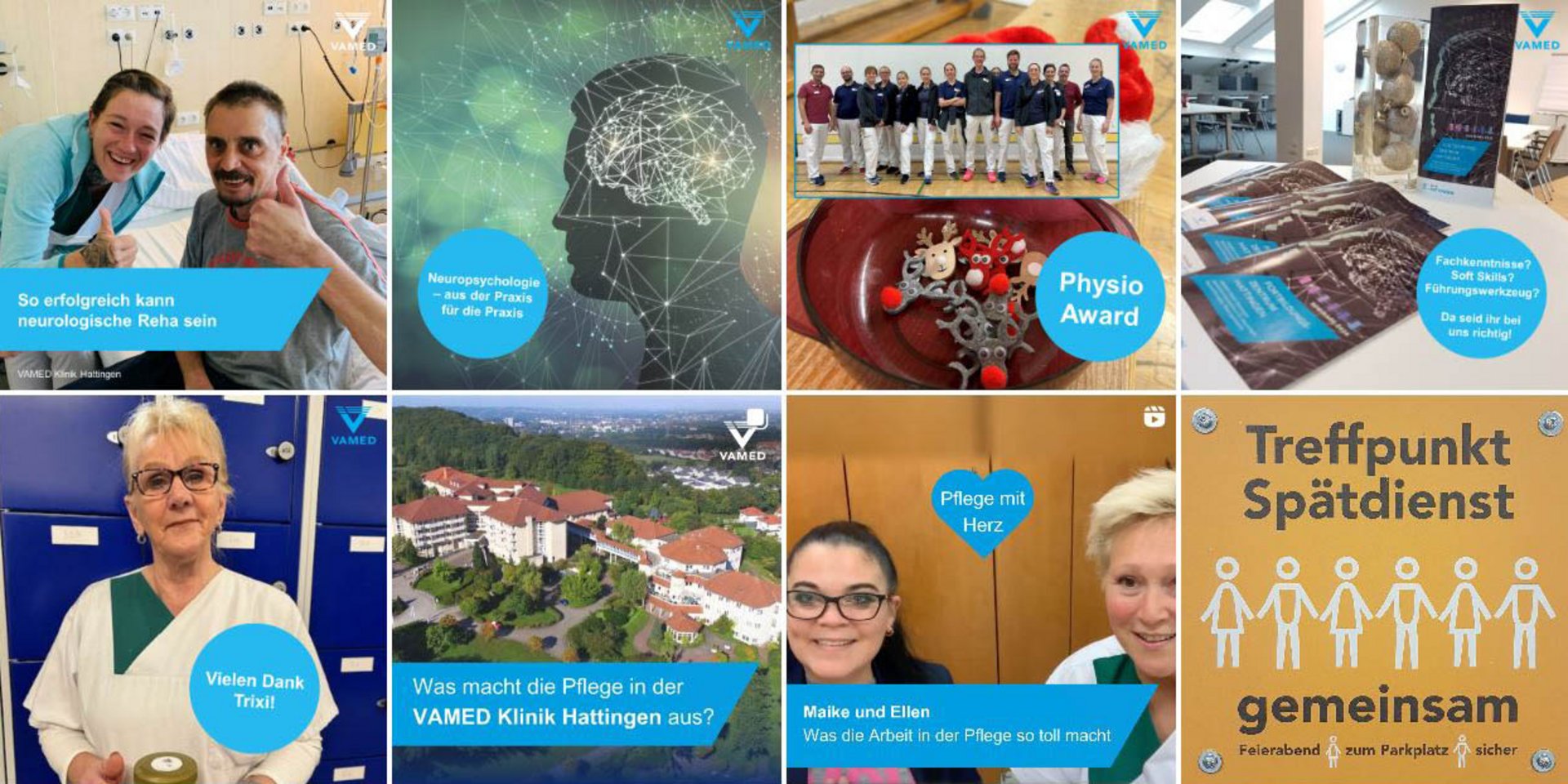 Die VAMED Klinik Hattingen auf Facebook und Instagram